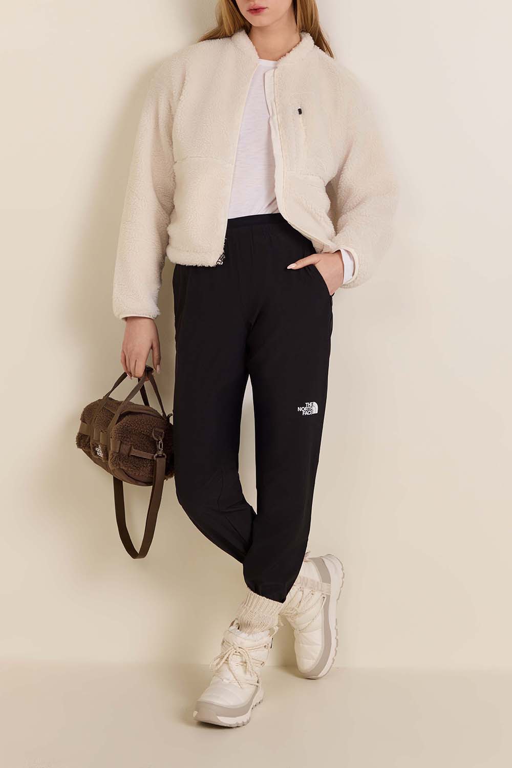 ז'קט פליז בגזרה משוחררת